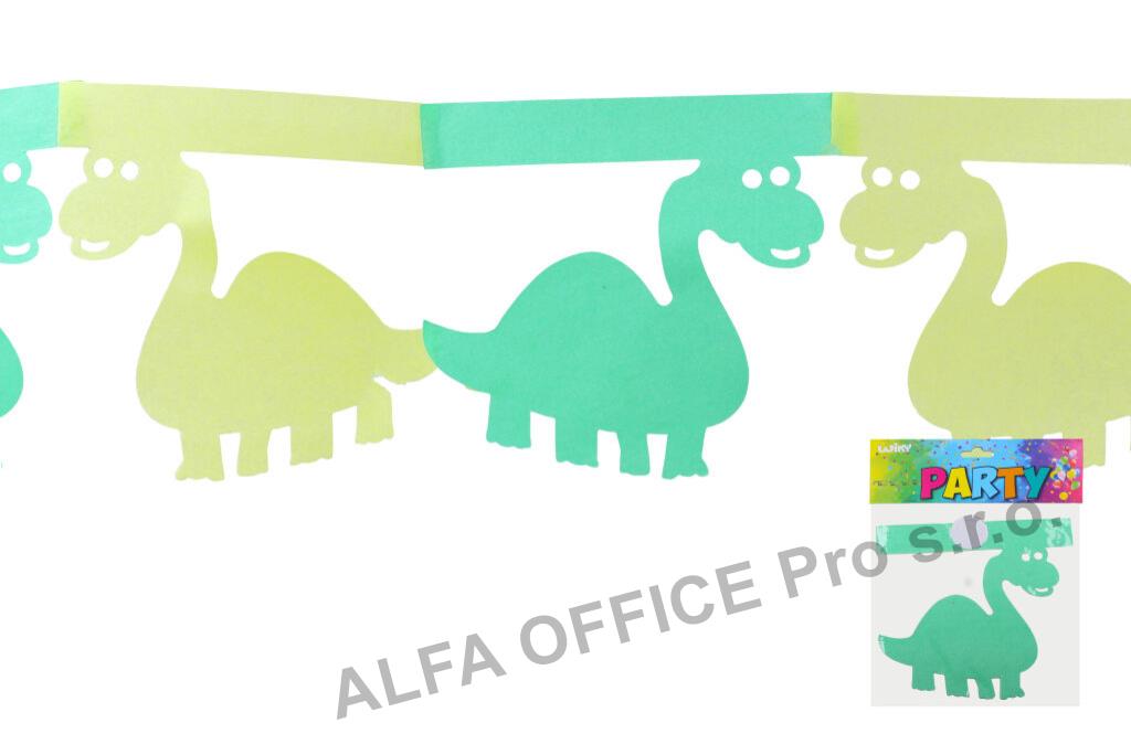 Girlanda papírová - dinosaurus / 3 m