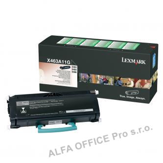 Lexmark originální toner X463A11G, black, 3500str., return, Lexmark X463
