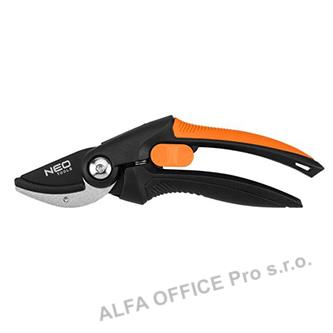 Neo Tools Kovadlinové zahradní nůžky, průměr řezu 20mm, délka 210mm, délka čepel