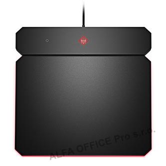 Podložka pod myš, OMEN by HP Outpost nabíjecí Qi, herní, černá, 346x344 mm, 10.5