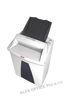 Skartovací stroj s podavačem HSM Securio AF150, stupeň utajení P-6 (příčný řez 0,78x11 mm)