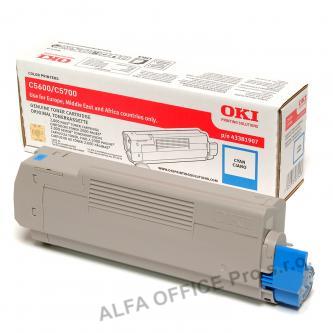 OKI originální toner 43381907, cyan, 2000str., OKI C5600, 5700